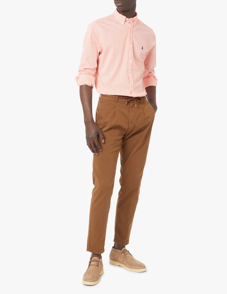 rinascente Polo Ralph Lauren Camicia slim fit botton down a righe - arancione