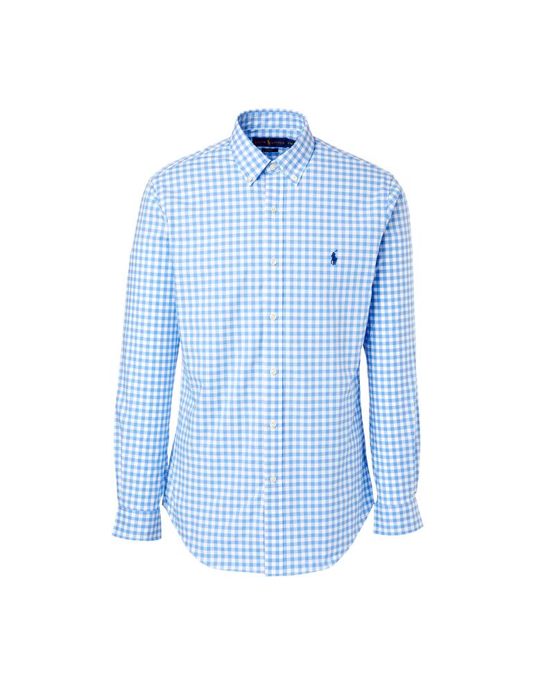 rinascente Polo Ralph Lauren Camicia slim fit botton down vichy - blu