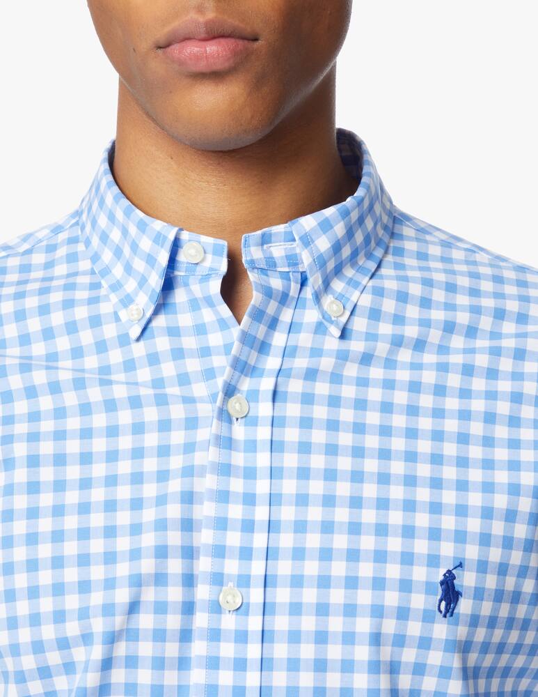 rinascente Polo Ralph Lauren Camicia slim fit botton down vichy - blu