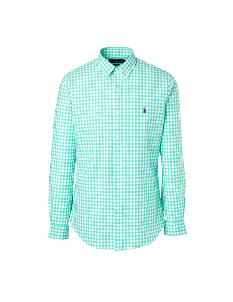 rinascente Polo Ralph Lauren Camicia slim fit botton down vichy - verde