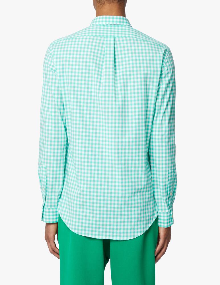 rinascente Polo Ralph Lauren Camicia slim fit botton down vichy - verde