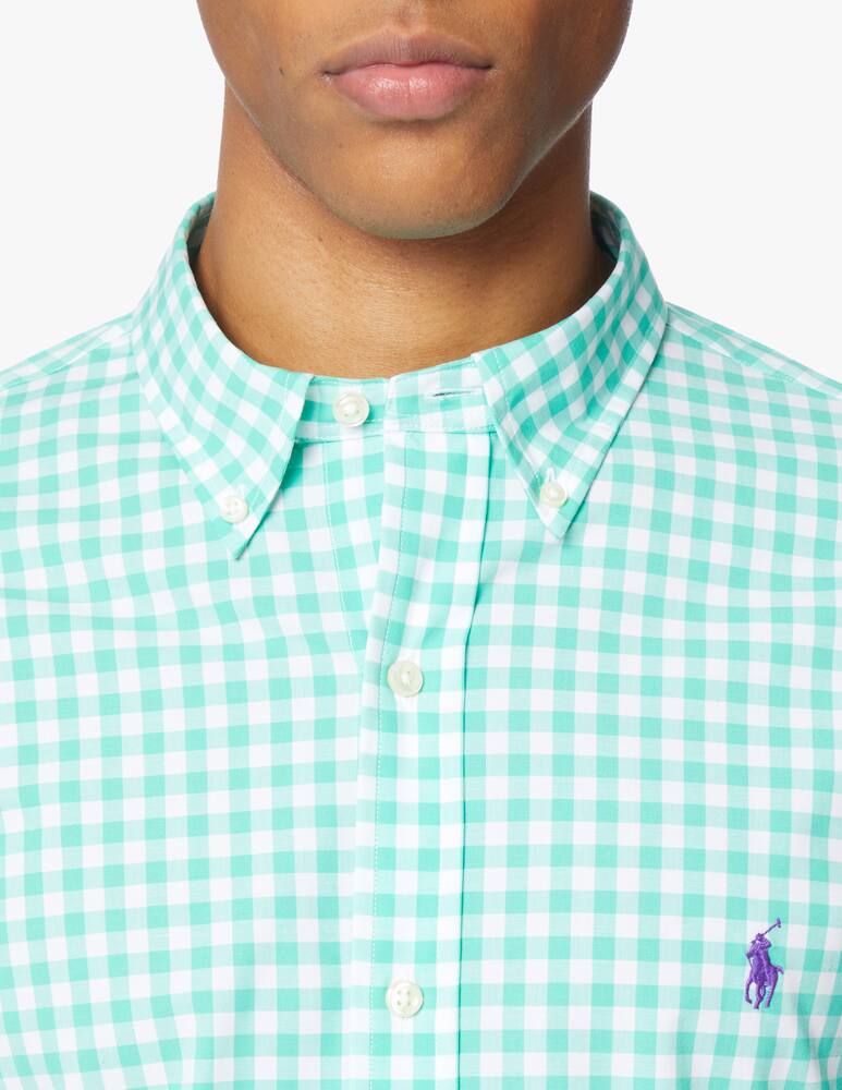 rinascente Polo Ralph Lauren Camicia slim fit botton down vichy - verde