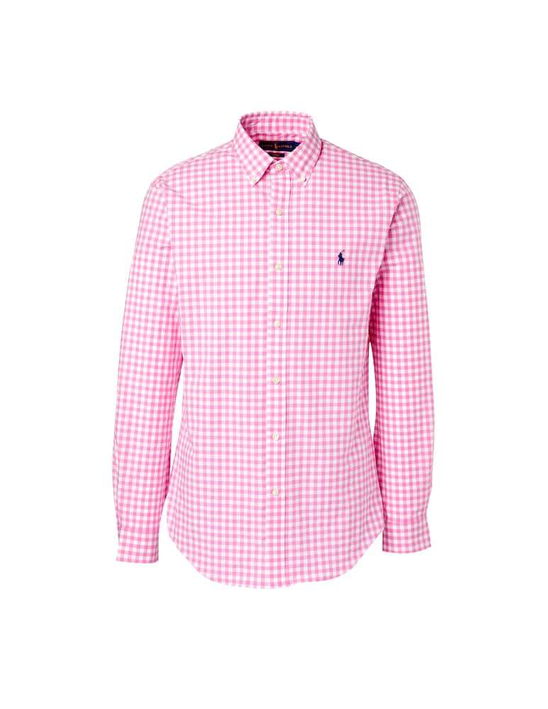 rinascente Polo Ralph Lauren Vichy slim fit shirt - pink