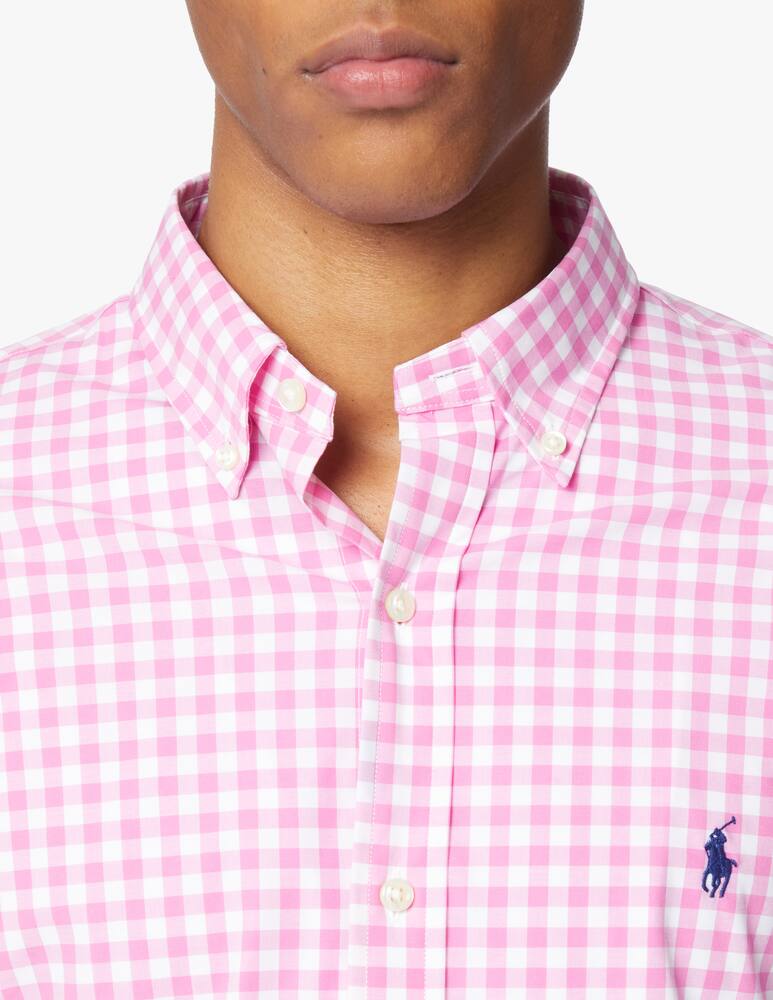 rinascente Polo Ralph Lauren Vichy slim fit shirt - pink