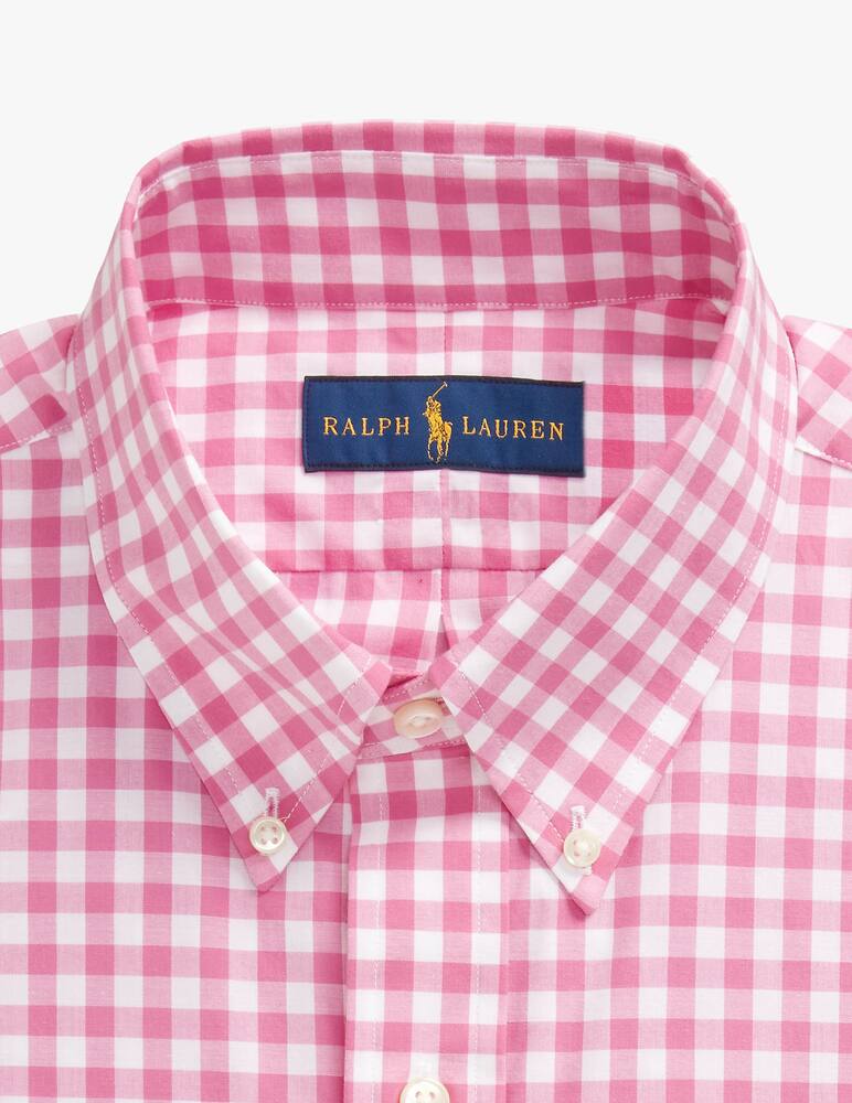 rinascente Polo Ralph Lauren Vichy slim fit shirt - pink
