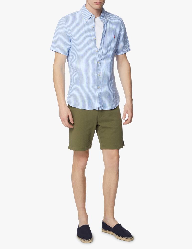 rinascente Polo Ralph Lauren Linen slim fit shirt - blue