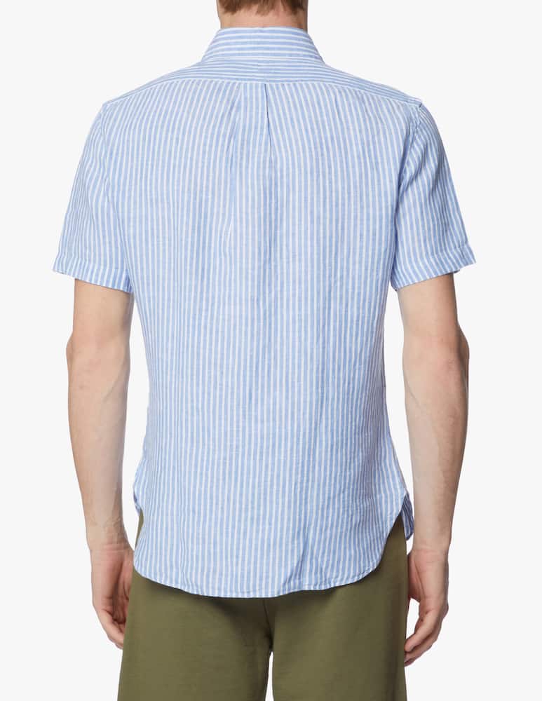 rinascente Polo Ralph Lauren Linen slim fit shirt - blue