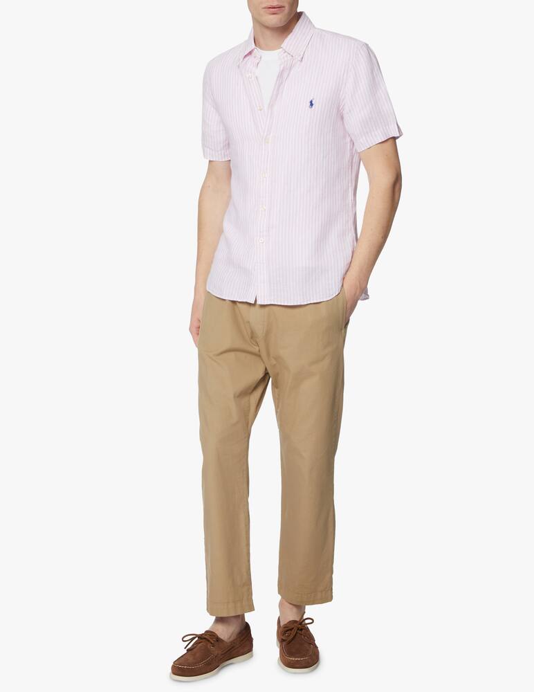 rinascente Polo Ralph Lauren Camicia in lino slim fit - rosa