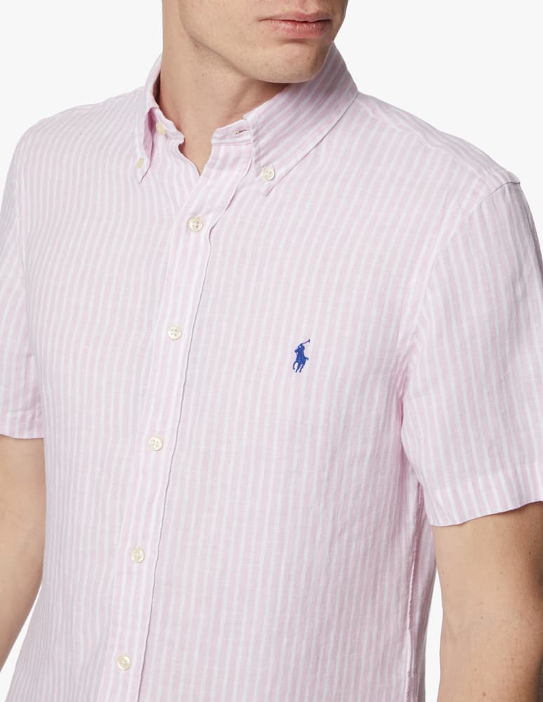 rinascente Polo Ralph Lauren Camicia in lino slim fit - rosa