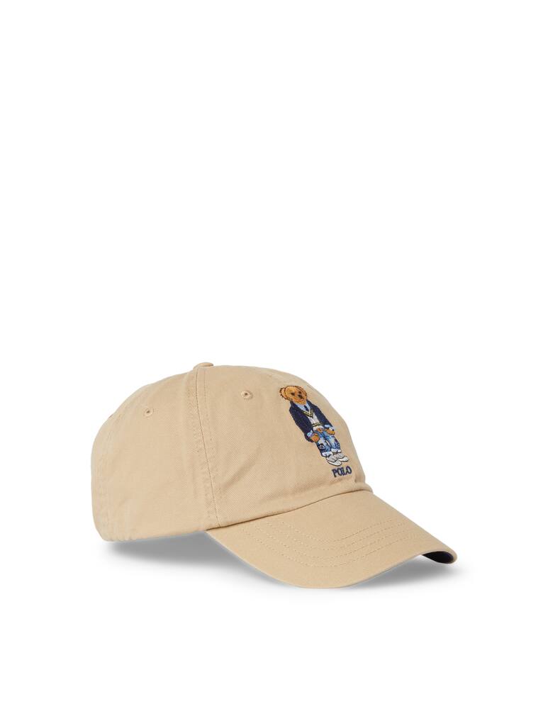 rinascente Polo Ralph Lauren Ribbed bear cap hat - olive