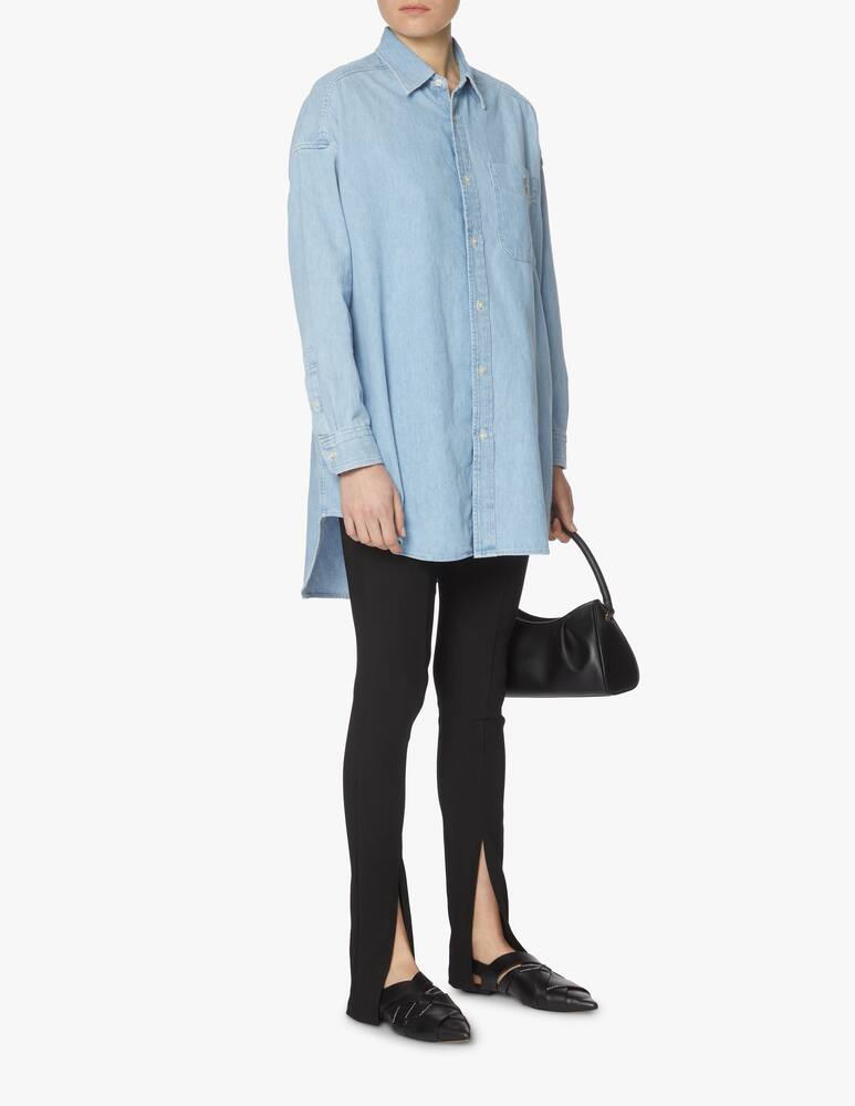 rinascente Polo Ralph Lauren Oversized chambray shirt - light blue