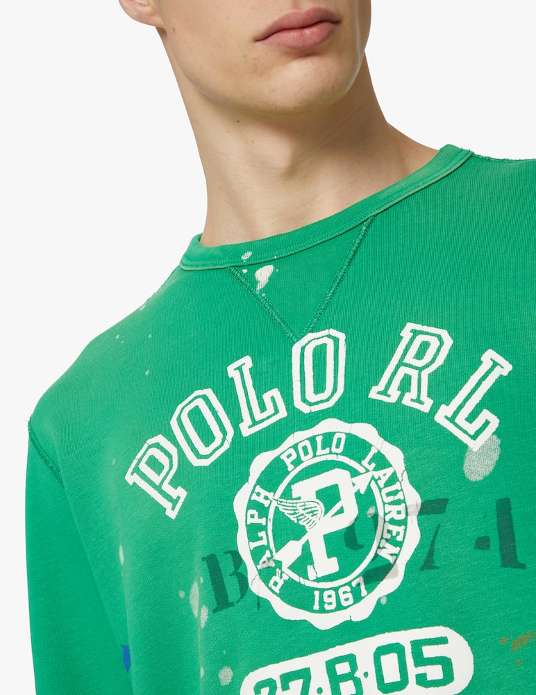 rinascente Polo Ralph Lauren Felpa con stampa vintage - verde