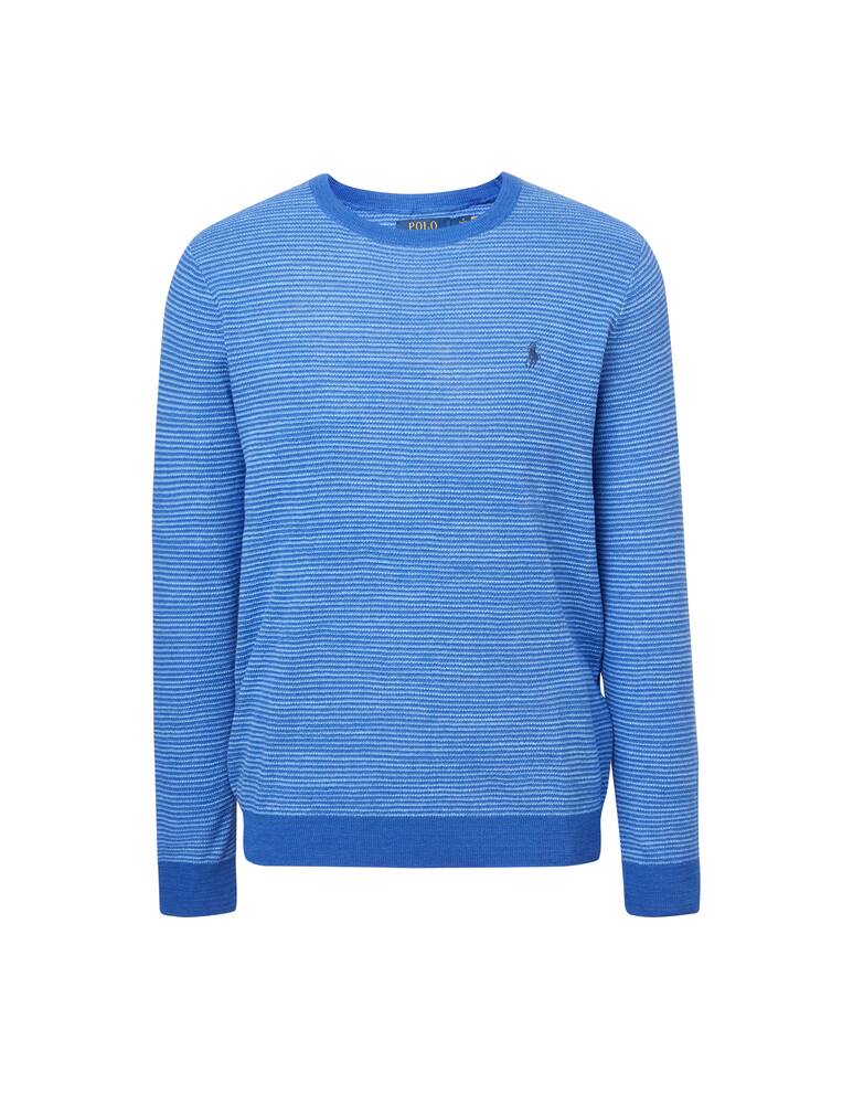 rinascente Polo Ralph Lauren Maglione girocollo degrade in lino - blu