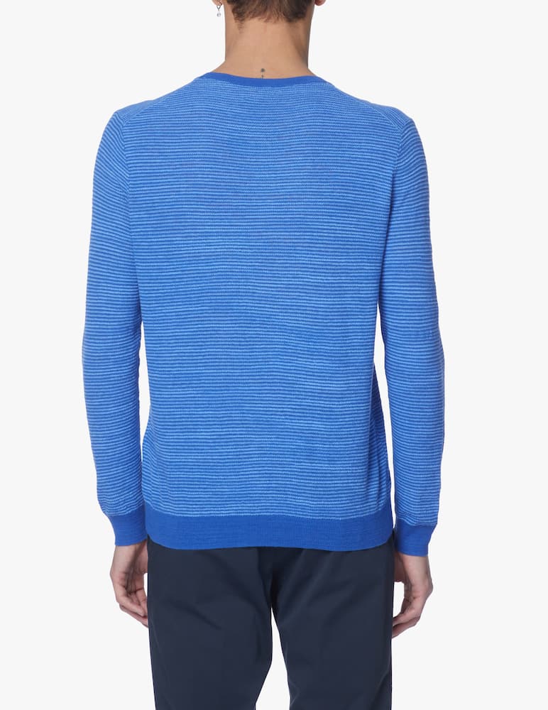 rinascente Polo Ralph Lauren Maglione girocollo degrade in lino - blu