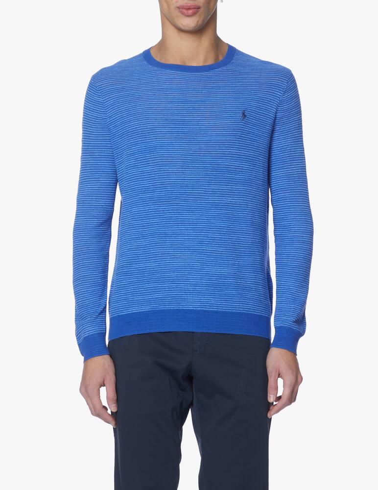 rinascente Polo Ralph Lauren Maglione girocollo degrade in lino - blu