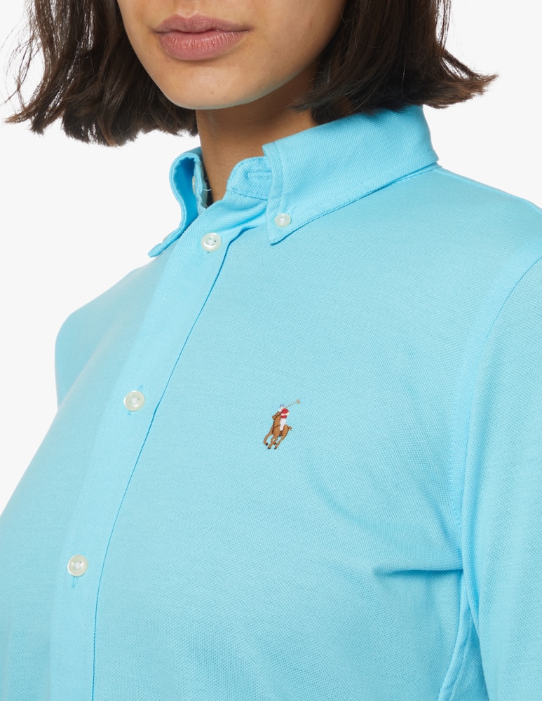 rinascente Polo Ralph Lauren Camicia a manica lunga skinny Heidi - azzurro