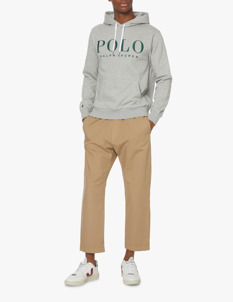 rinascente Polo Ralph Lauren Logo polo hoodie - grey