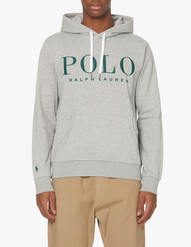 rinascente Polo Ralph Lauren Logo polo hoodie - grey