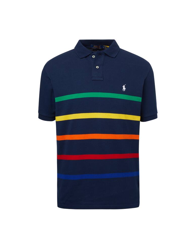 rinascente Polo Ralph Lauren Striped multi mesh poloshirt - blue