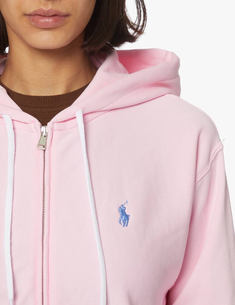 rinascente Polo Ralph Lauren Cotton blend zip long sleeves sweatshirt - pink