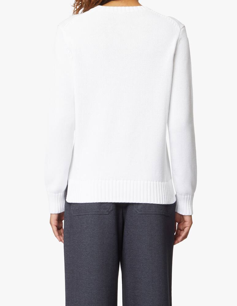 rinascente Polo Ralph Lauren Cotton blend long sleeves pullover - white