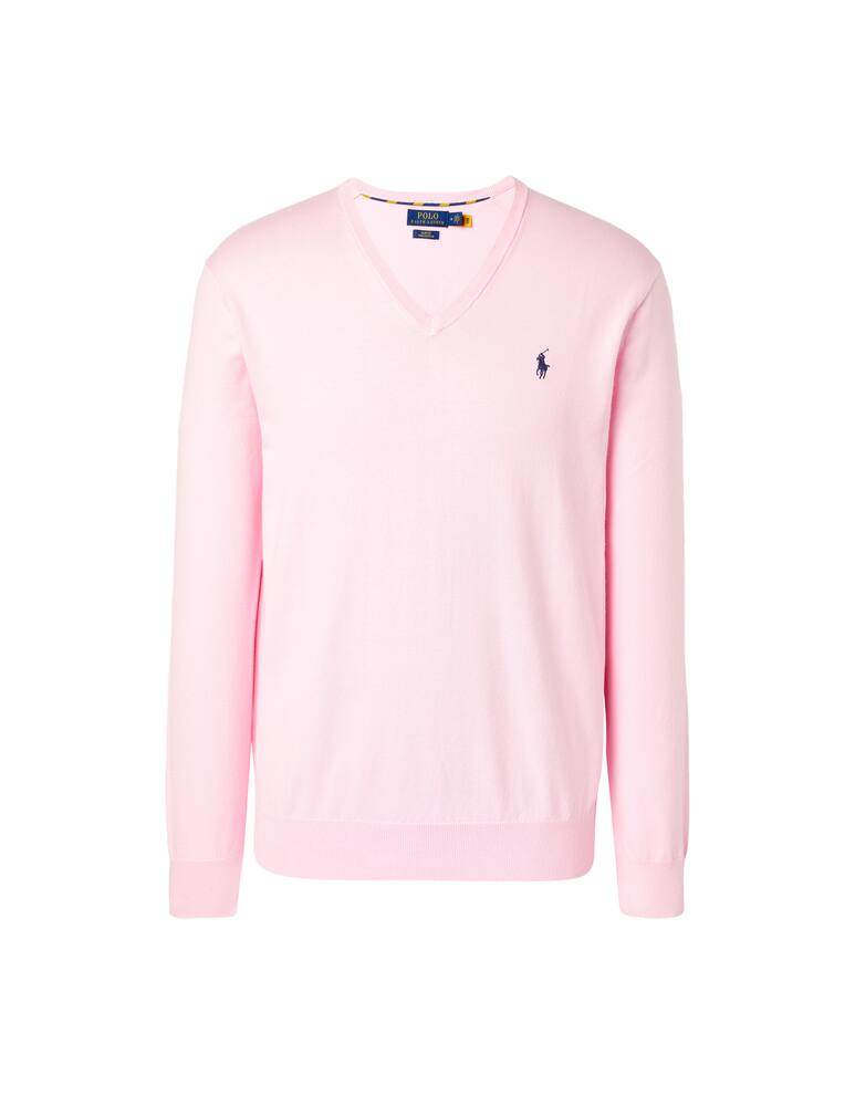 rinascente Polo Ralph Lauren V neck pima sweater - pink