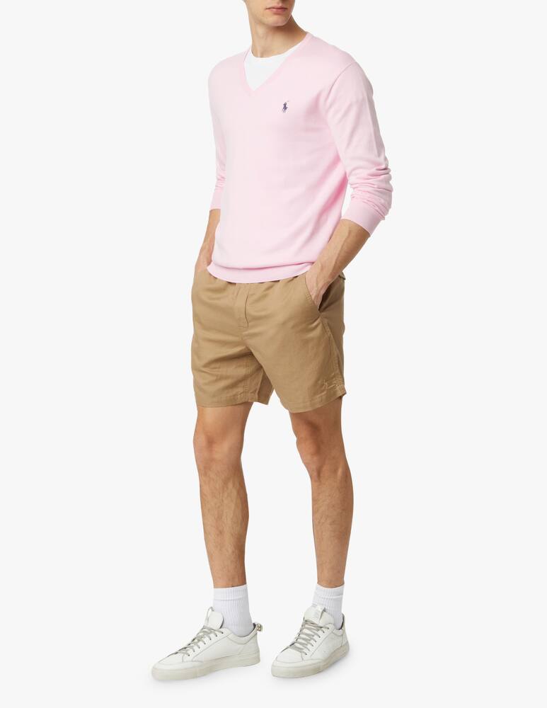rinascente Polo Ralph Lauren V neck pima sweater - pink
