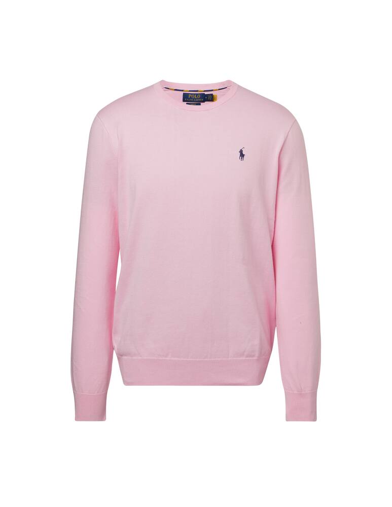 rinascente Polo Ralph Lauren Maglione girocollo slim fit in cotone - rosa