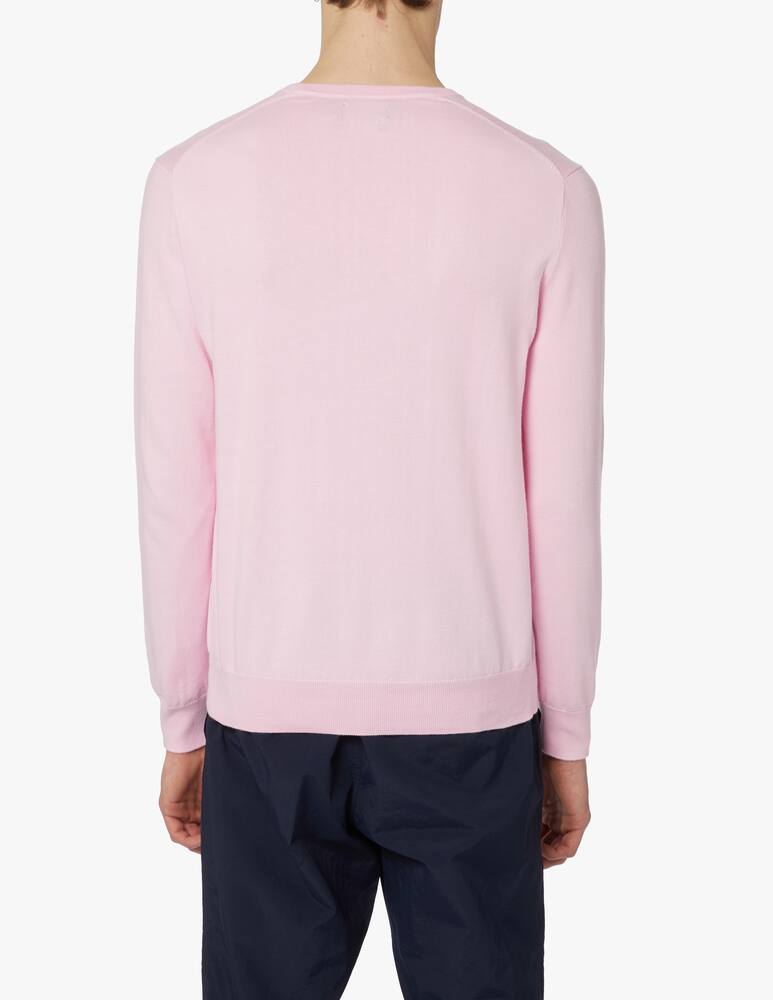 rinascente Polo Ralph Lauren Maglione girocollo slim fit in cotone - rosa