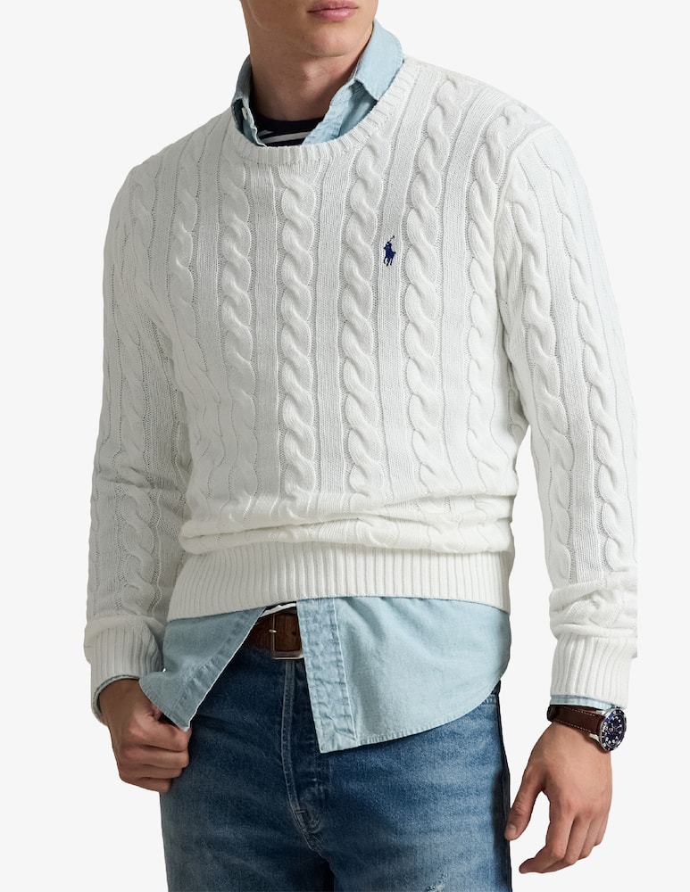 Polo Ralph Lauren Maglia girocollo a trecce - immagine 1 Polo Ralph Lauren Maglia girocollo a trecce - immagine 1
