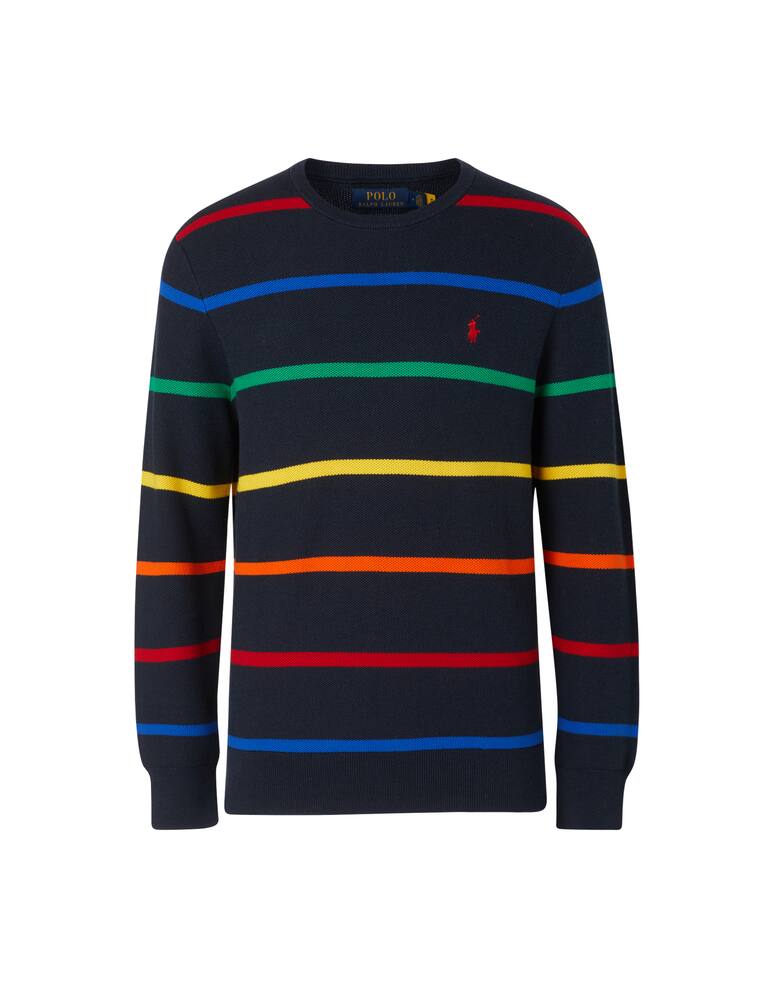rinascente Polo Ralph Lauren Multicolor stripe sweater - blue