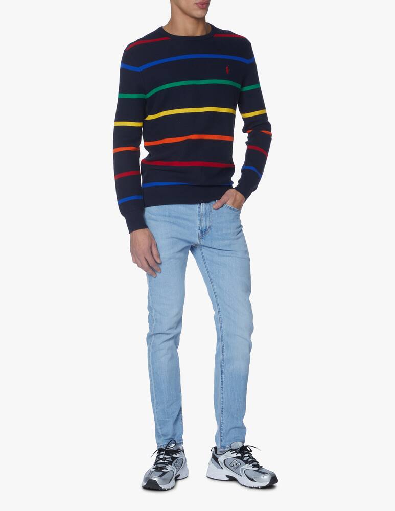 rinascente Polo Ralph Lauren Multicolor stripe sweater - blue