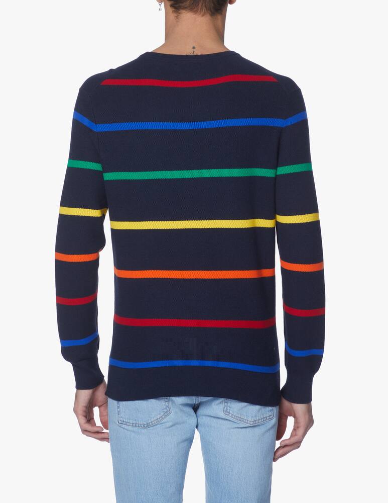 rinascente Polo Ralph Lauren Multicolor stripe sweater - blue