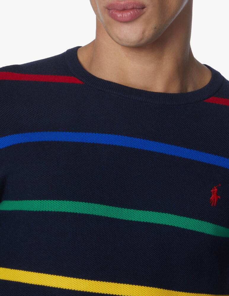 rinascente Polo Ralph Lauren Multicolor stripe sweater - blue