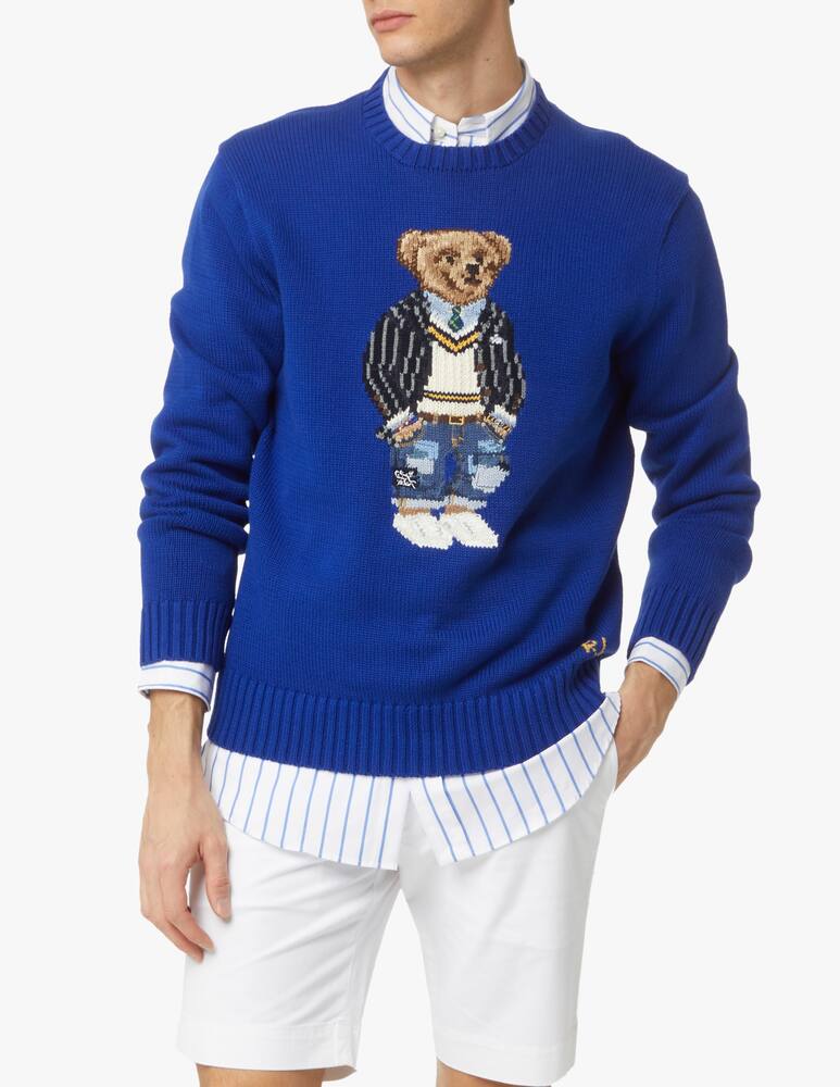 rinascente Polo Ralph Lauren Bear sweater - blue