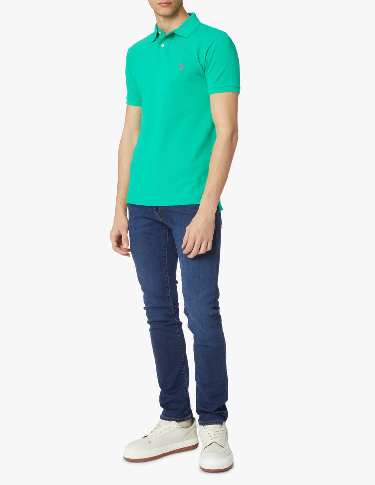 rinascente Polo Ralph Lauren Basic slim fit poloshirt - green