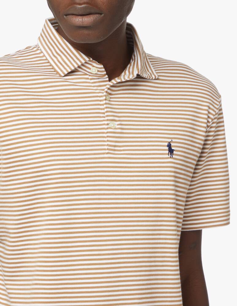 rinascente Polo Ralph Lauren Polo pima rigata slim fit - oliva