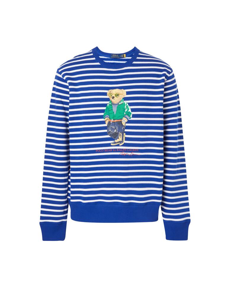 rinascente Polo Ralph Lauren Bear striped crewneck sweatshirt - multi
