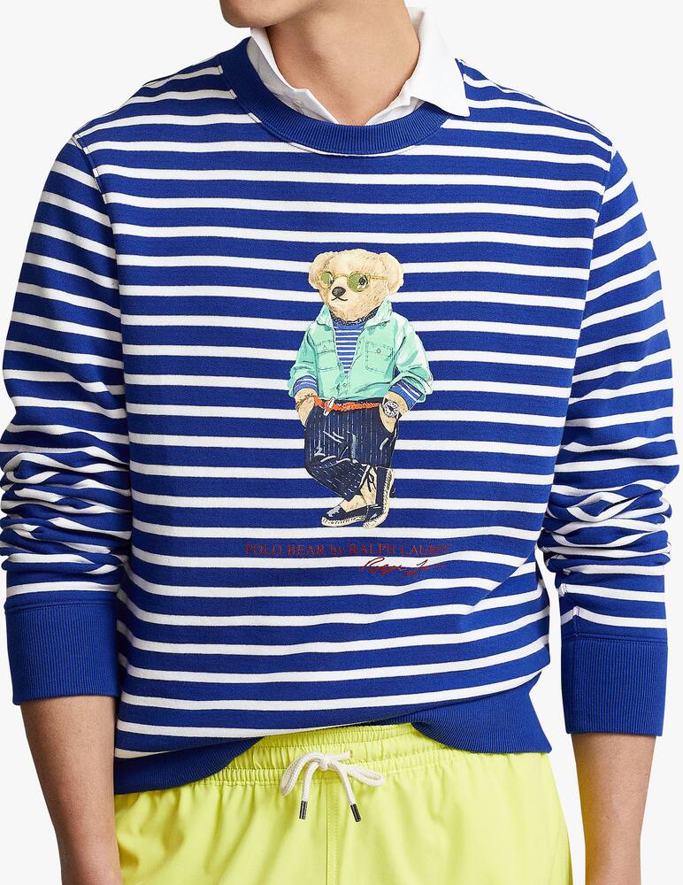 rinascente Polo Ralph Lauren Bear striped crewneck sweatshirt - multi