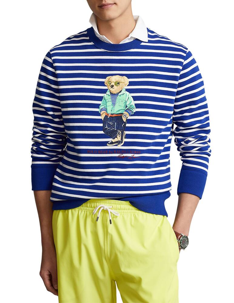 rinascente Polo Ralph Lauren Bear striped crewneck sweatshirt - multi