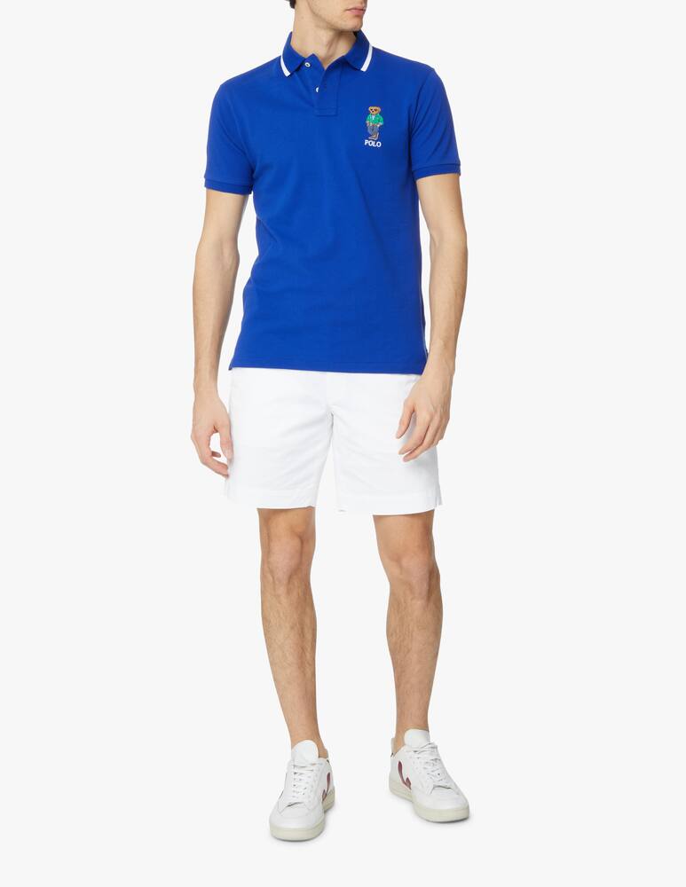 rinascente Polo Ralph Lauren Chest bear short sleeve poloshirt - blue