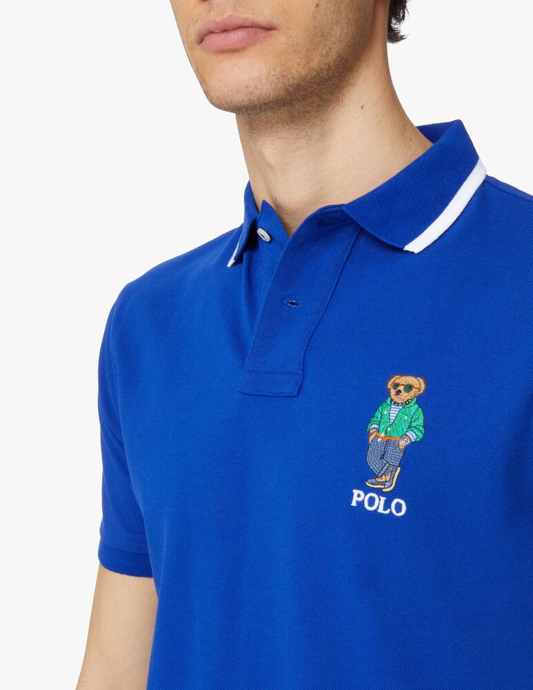 rinascente Polo Ralph Lauren Chest bear short sleeve poloshirt - blue