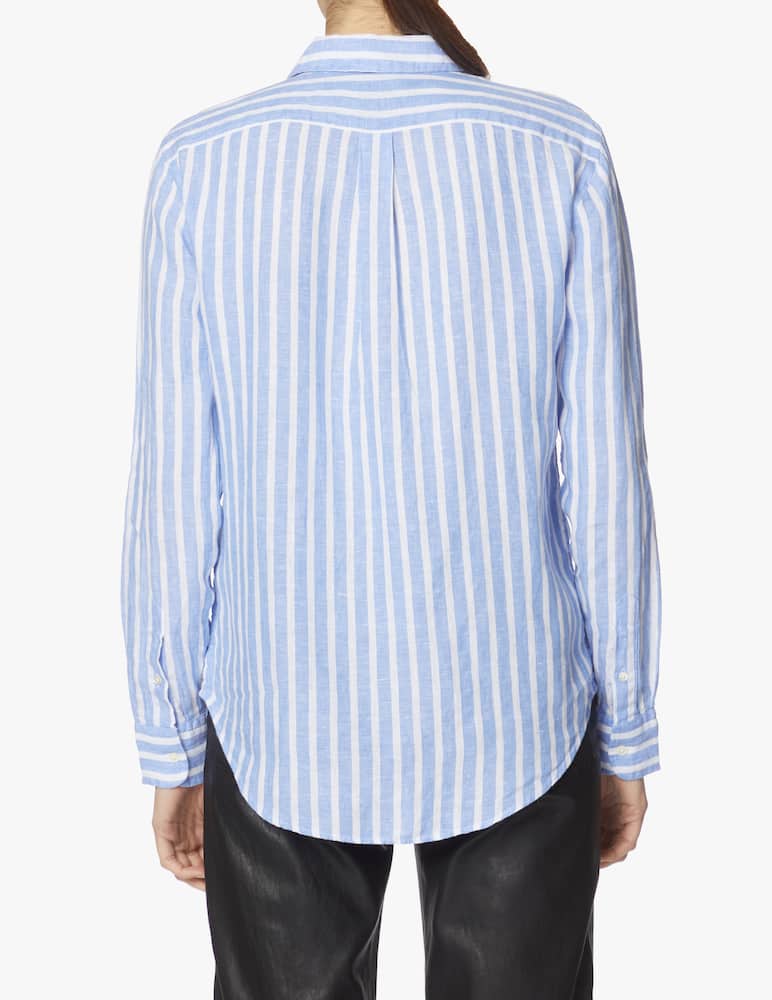 Polo Ralph Lauren Camicia in lino a righe relaxed-fit - azzurro - immagine 3