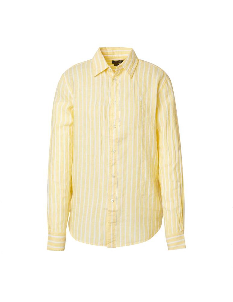 rinascente Polo Ralph Lauren Relaxed fit striped linen shirt - yellow