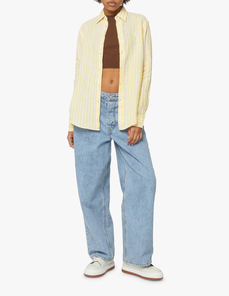 rinascente Polo Ralph Lauren Relaxed fit striped linen shirt - yellow