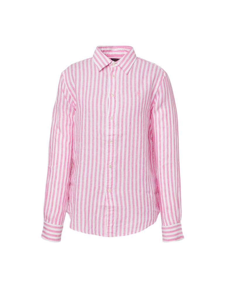 rinascente Polo Ralph Lauren Camicia in lino a manica lunga relaxed-fit - rosa