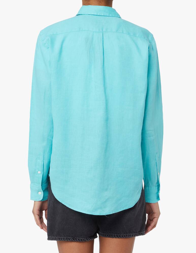 rinascente Polo Ralph Lauren Linen relaxed-fit long sleeves shirt - green