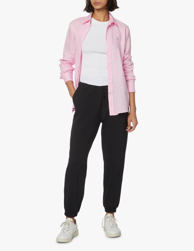 rinascente Polo Ralph Lauren Camicia in lino a manica lunga relaxed-fit - rosa