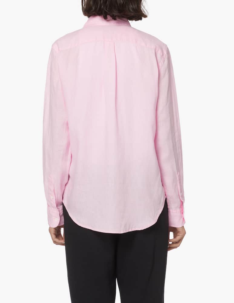 rinascente Polo Ralph Lauren Camicia in lino a manica lunga relaxed-fit - rosa