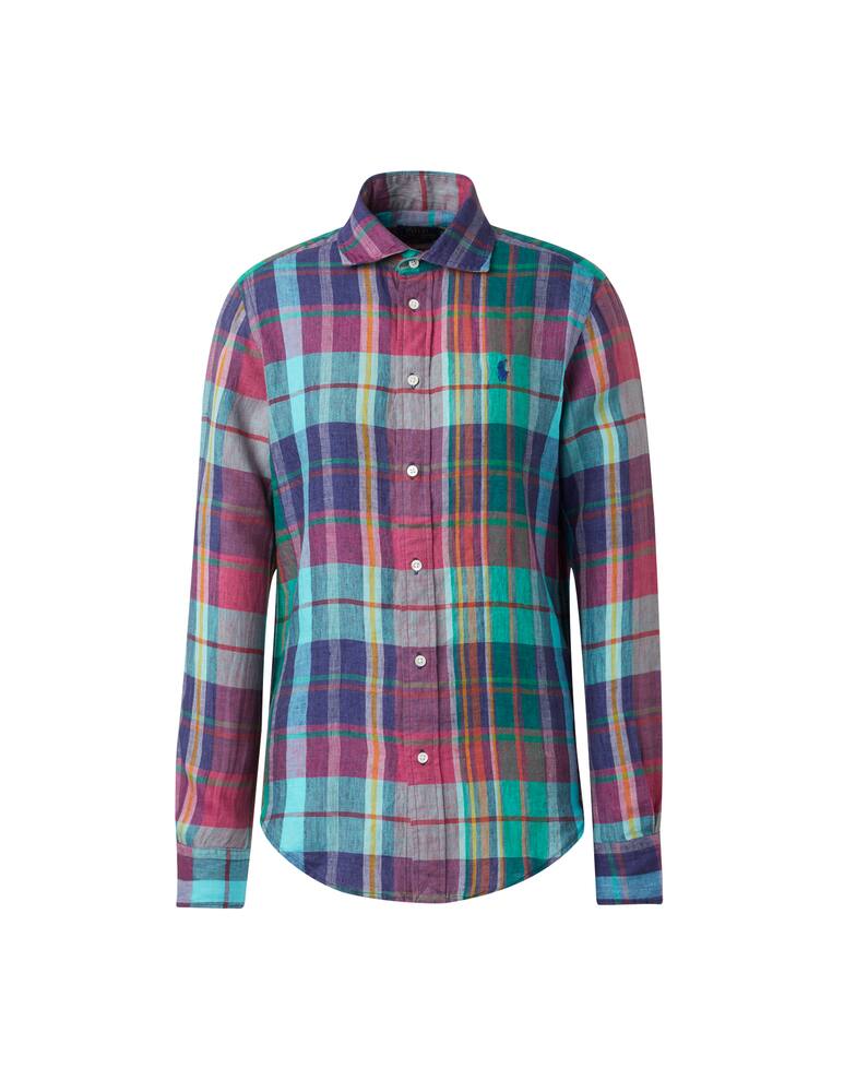 rinascente Polo Ralph Lauren Camicia in lino scozzese classic-fit Georgia - multicolor